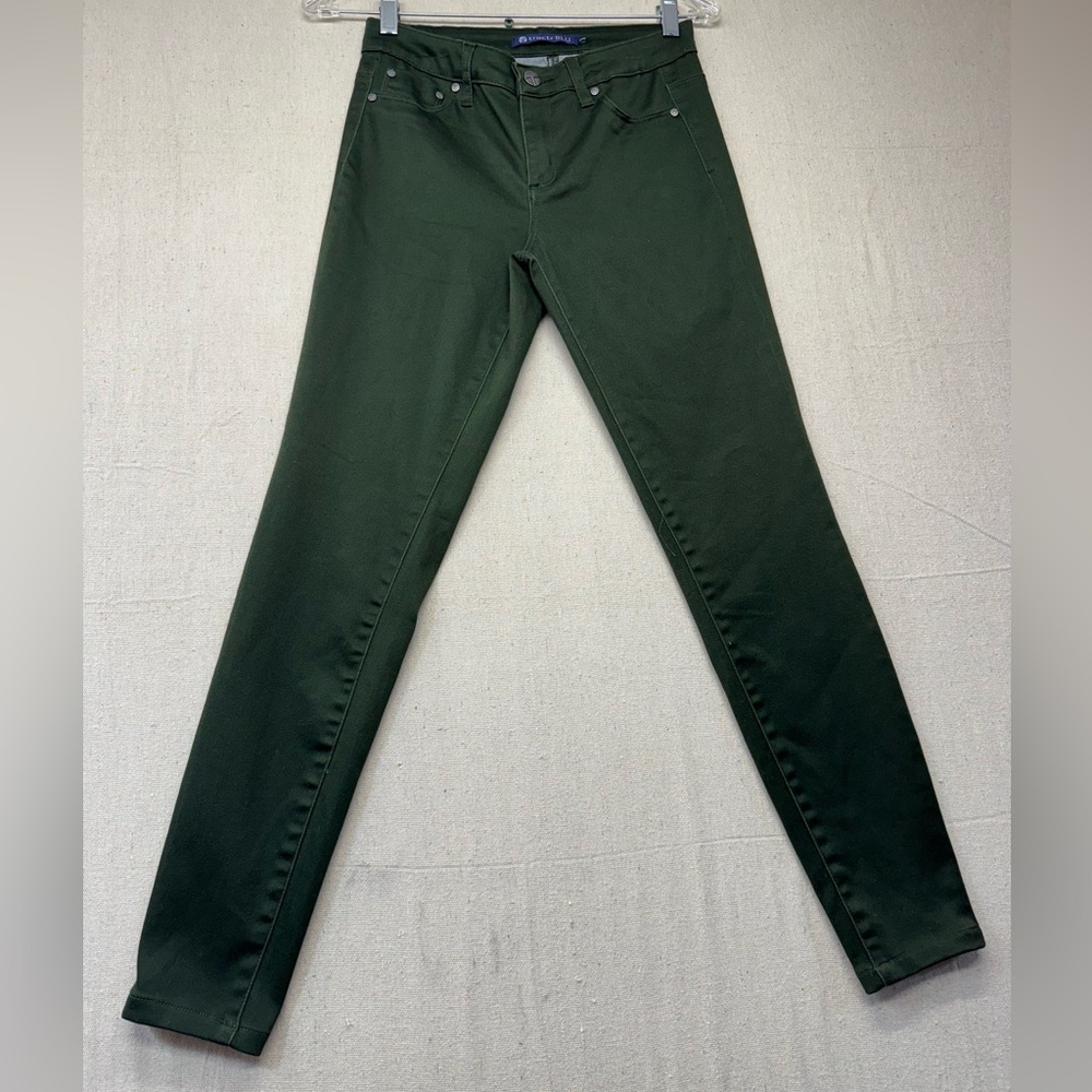 Tractr Forest Green Women's Skinny Jeans